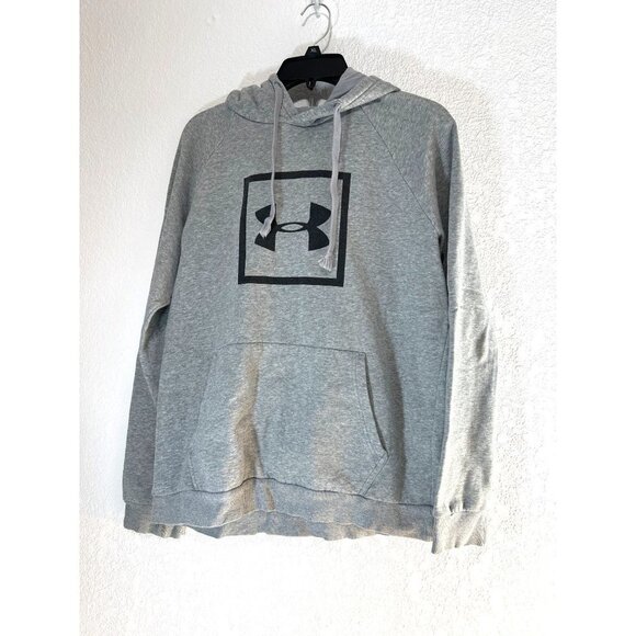 Underarmour Mens Pull Over Hoodie Gray/Black Size LG/G/G - Picture 1 of 4